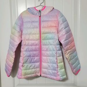 Girl's Rainbow Puffer Jacket